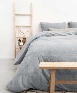 Dekbedovertrek Teddy Grijs - 240 x 220 cm + 2 slopen