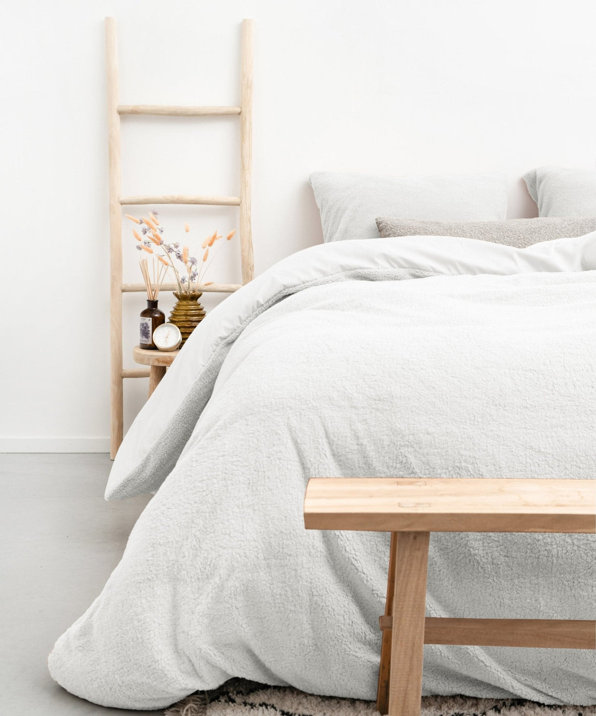 Dekbedovertrek Teddy Wit - 240 x 220 cm + 2 slopen