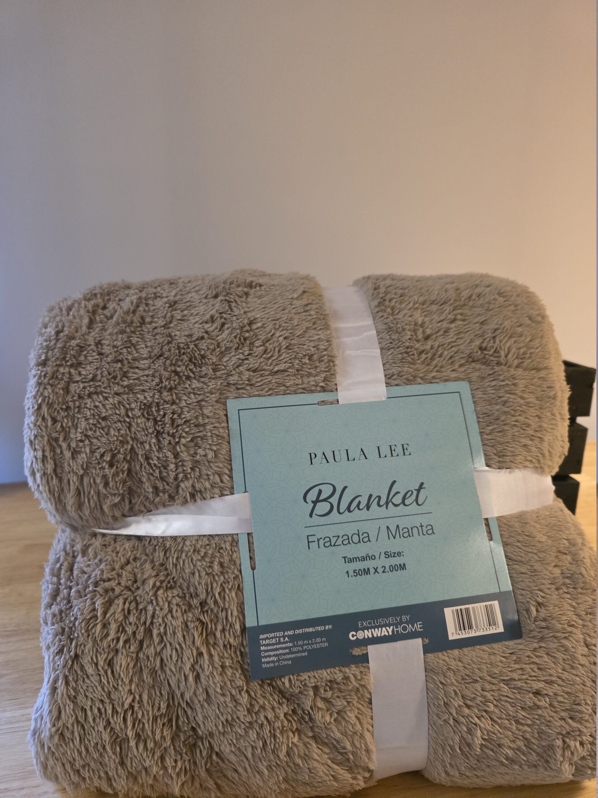 Paula lee blanket frazada/manta coffee - Maat (bxl) 150x200