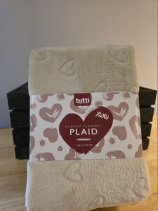 Shaved flannel xoxo creme - Maat (bxl) 130x170