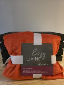 Easy living plaid rood - Maat (bxl) 150x200