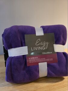 Easy living plaid donkerpaars - Maat (bxl) 150x200