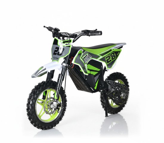 Ultra Motorcross 1000W Kindercrossmotor - Groen