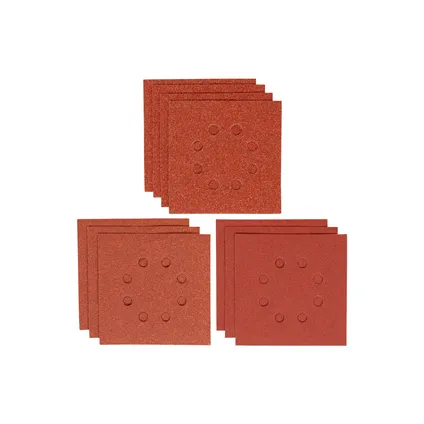 Schuurstroken vlakschuurmachine - 14x114mm assorti 10 stuks