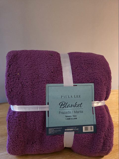 Paula lee blanket frazada/manta paars - Maat (bxl) 150x200