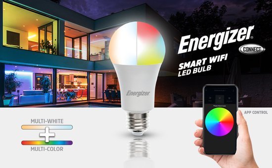 ENERGIZER SMART RGB Led lamp GLS E27 9W (Set van 5) - Afbeelding 2