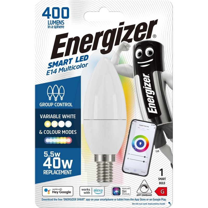 ENERGIZER SMART RGB Led lamp Kaars E14 5.5W (Set van 5) - Afbeelding 2