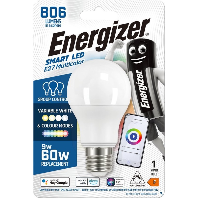 ENERGIZER SMART RGB Led lamp GLS E27 9W (Set van 5) - Afbeelding 5